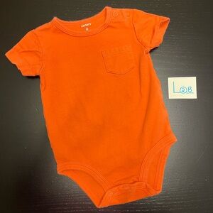 ⭐️2/$5.00⭐️ Solid Orange Carter’s 6m Short Sleeve Onesie